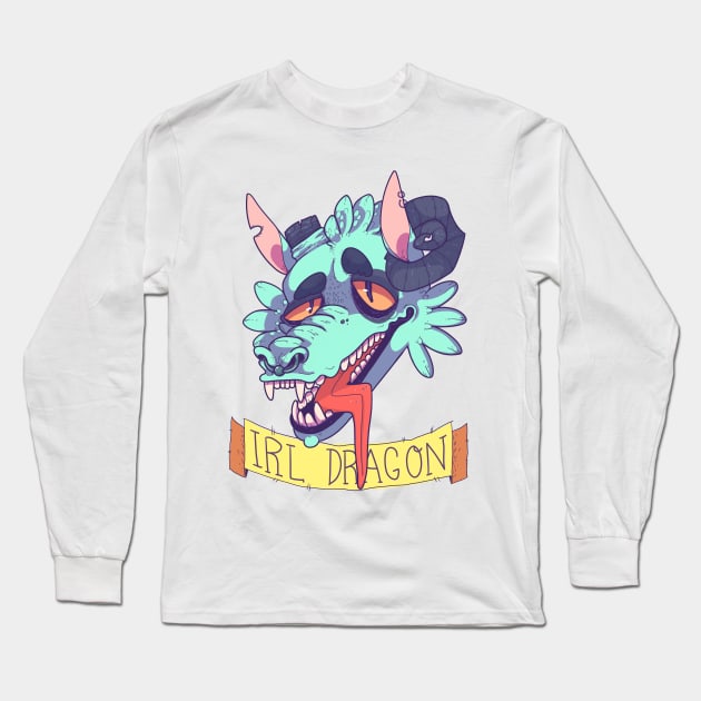 irl dragon Long Sleeve T-Shirt by skinnymister